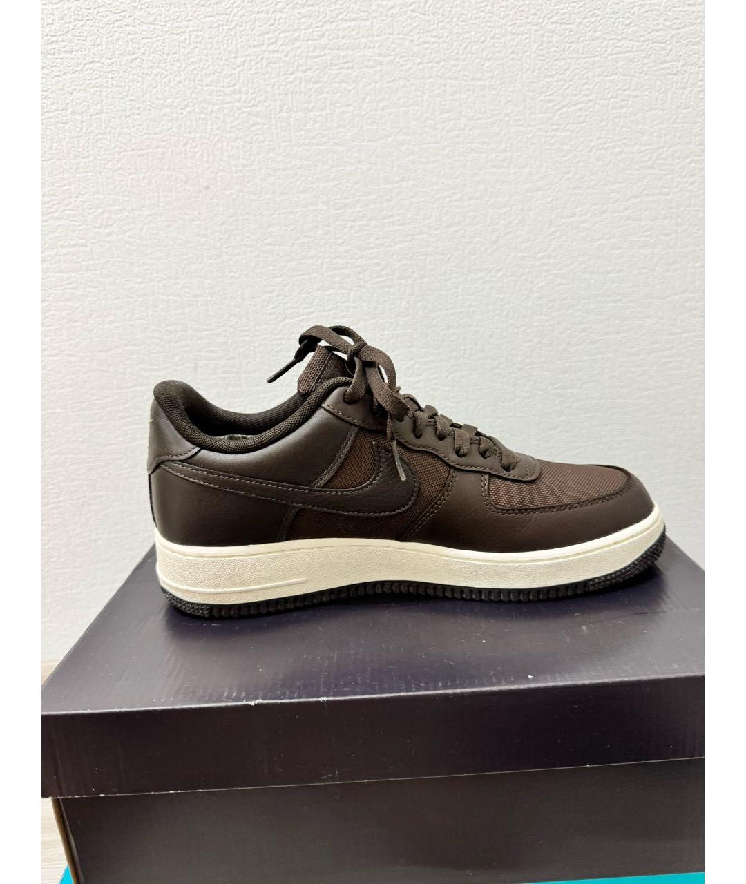 NIKE Коричневые текстильные низкие кроссовки / кеды, фото 8