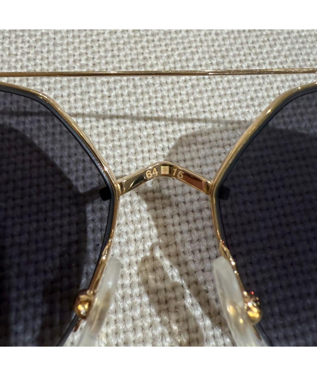 CARTIER Черные металлические солнцезащитные очки, фото 7