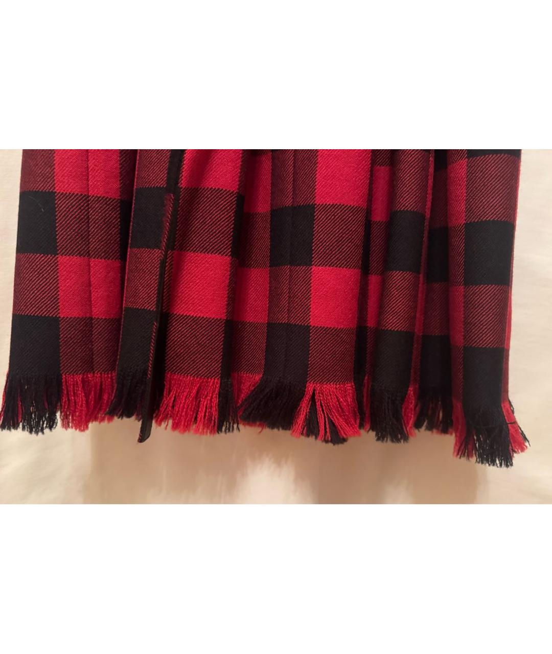 CHRISTIAN DIOR Красное шерстяное повседневное платье, фото 4