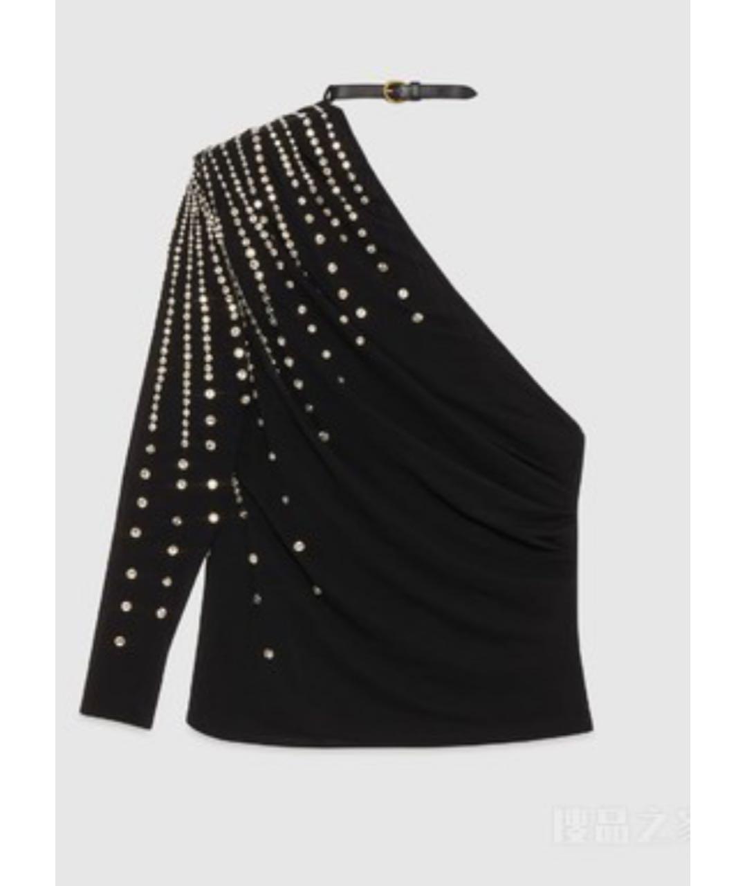 GUCCI Черная вискозная майка, фото 7