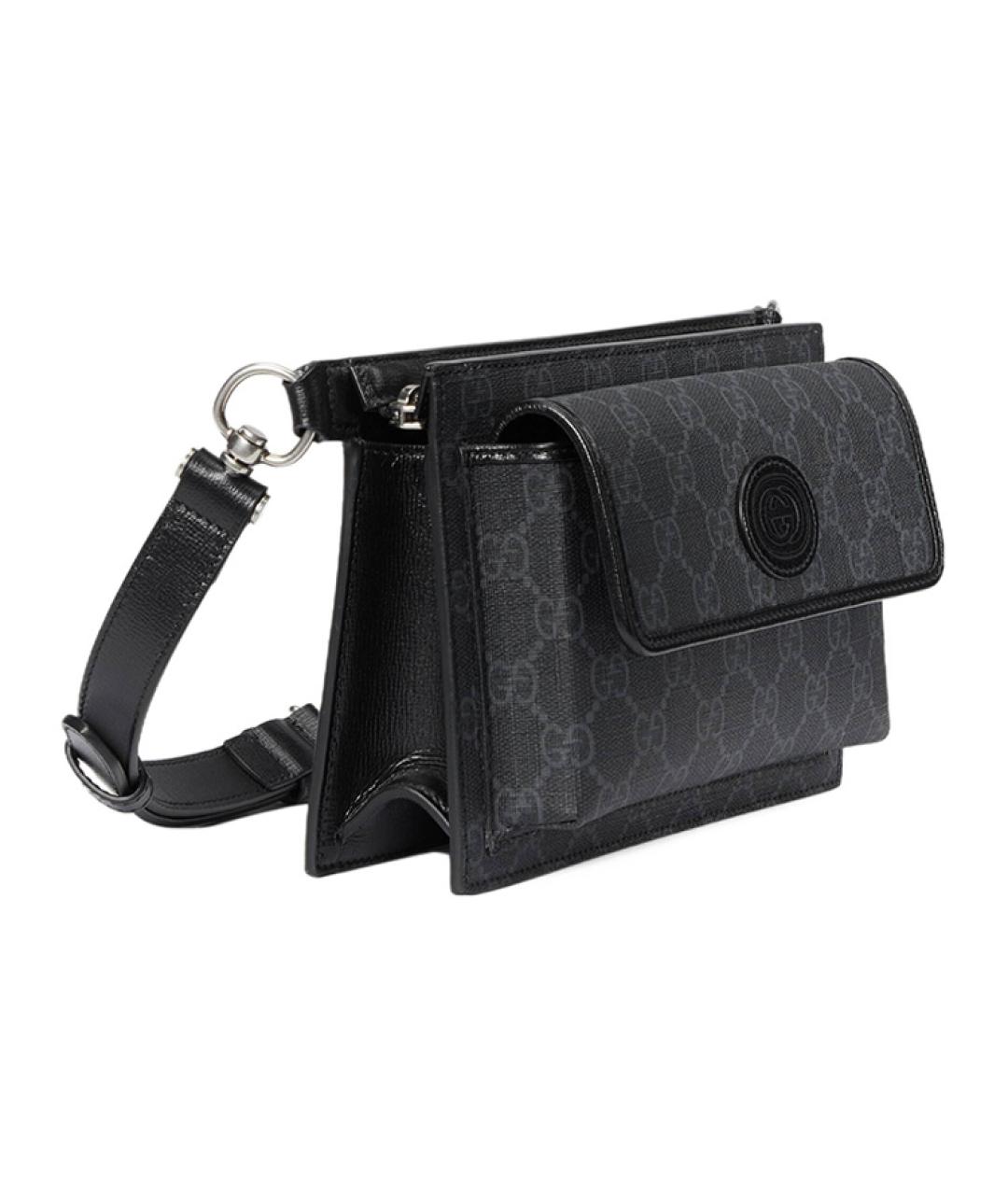 GUCCI Черная поясная сумка, фото 2