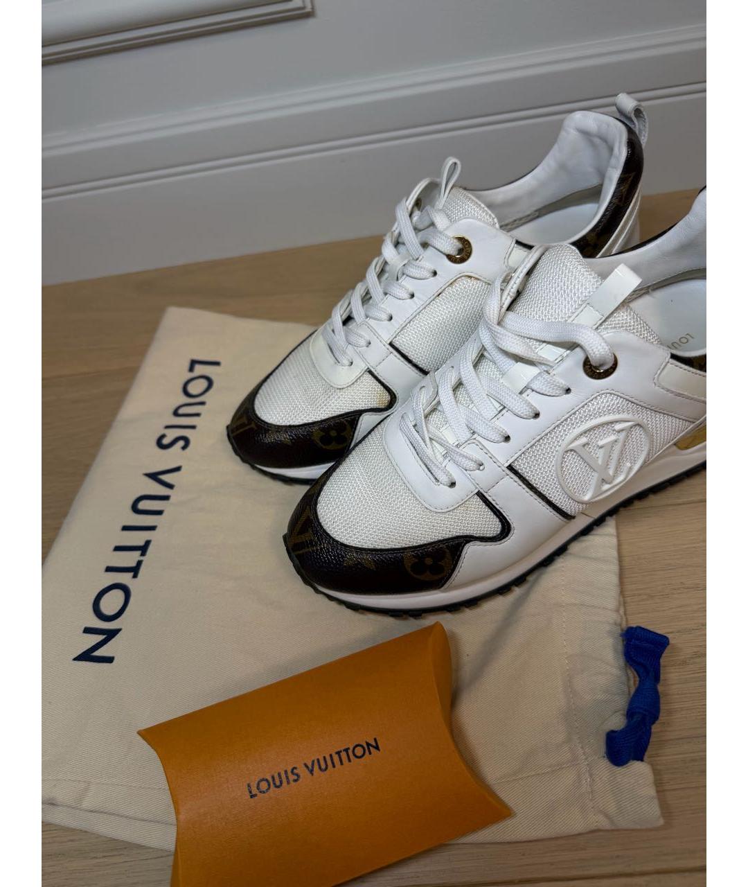 LOUIS VUITTON Белые текстильные кроссовки, фото 5