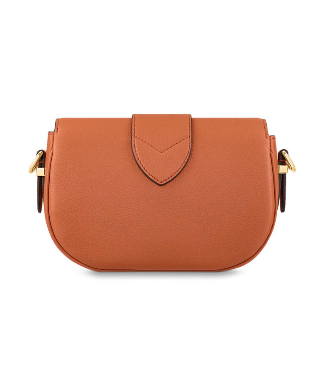 LOUIS VUITTON Коричневая кожаная сумка через плечо, фото 2