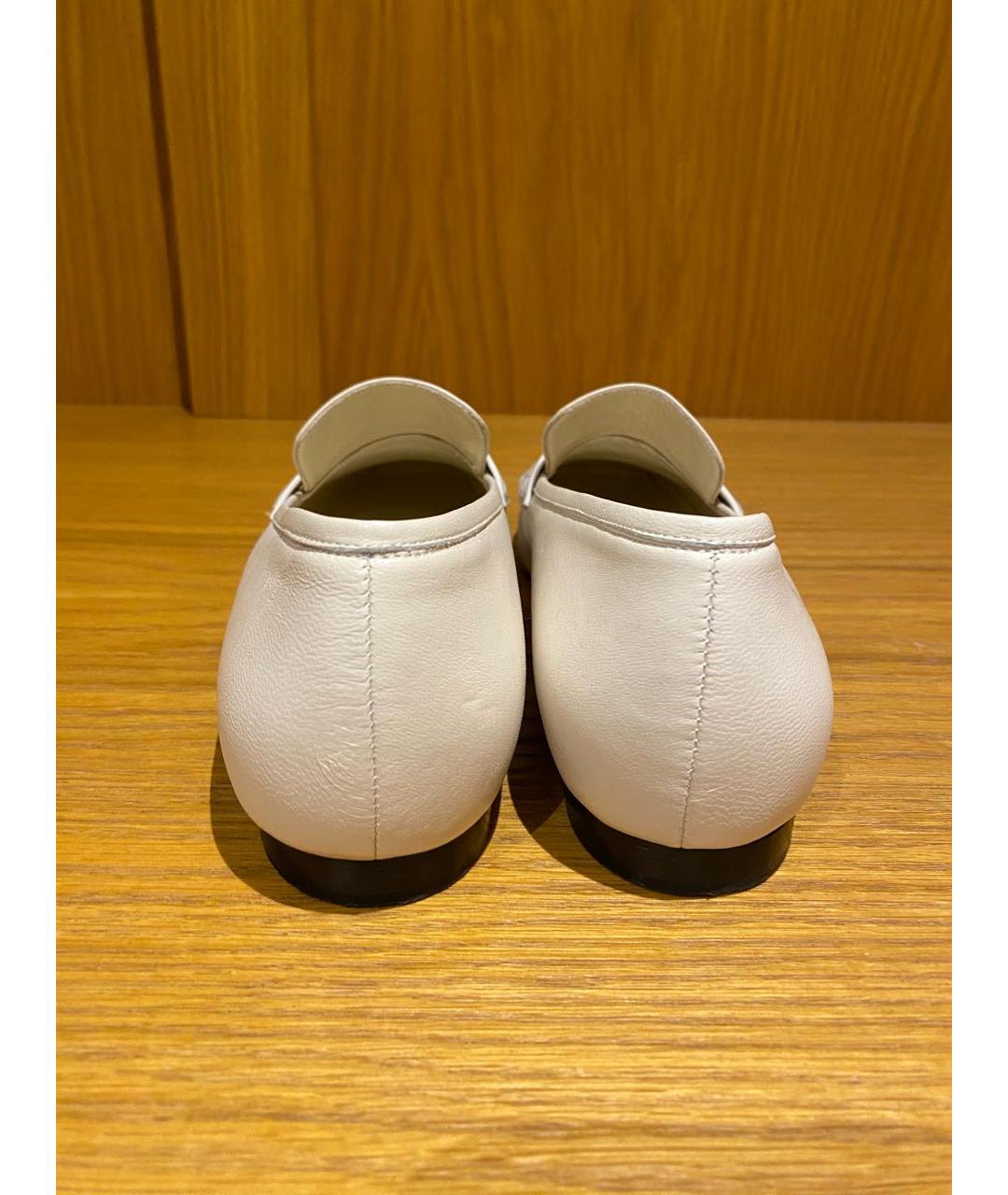 KHAITE Белые кожаные туфли, фото 2