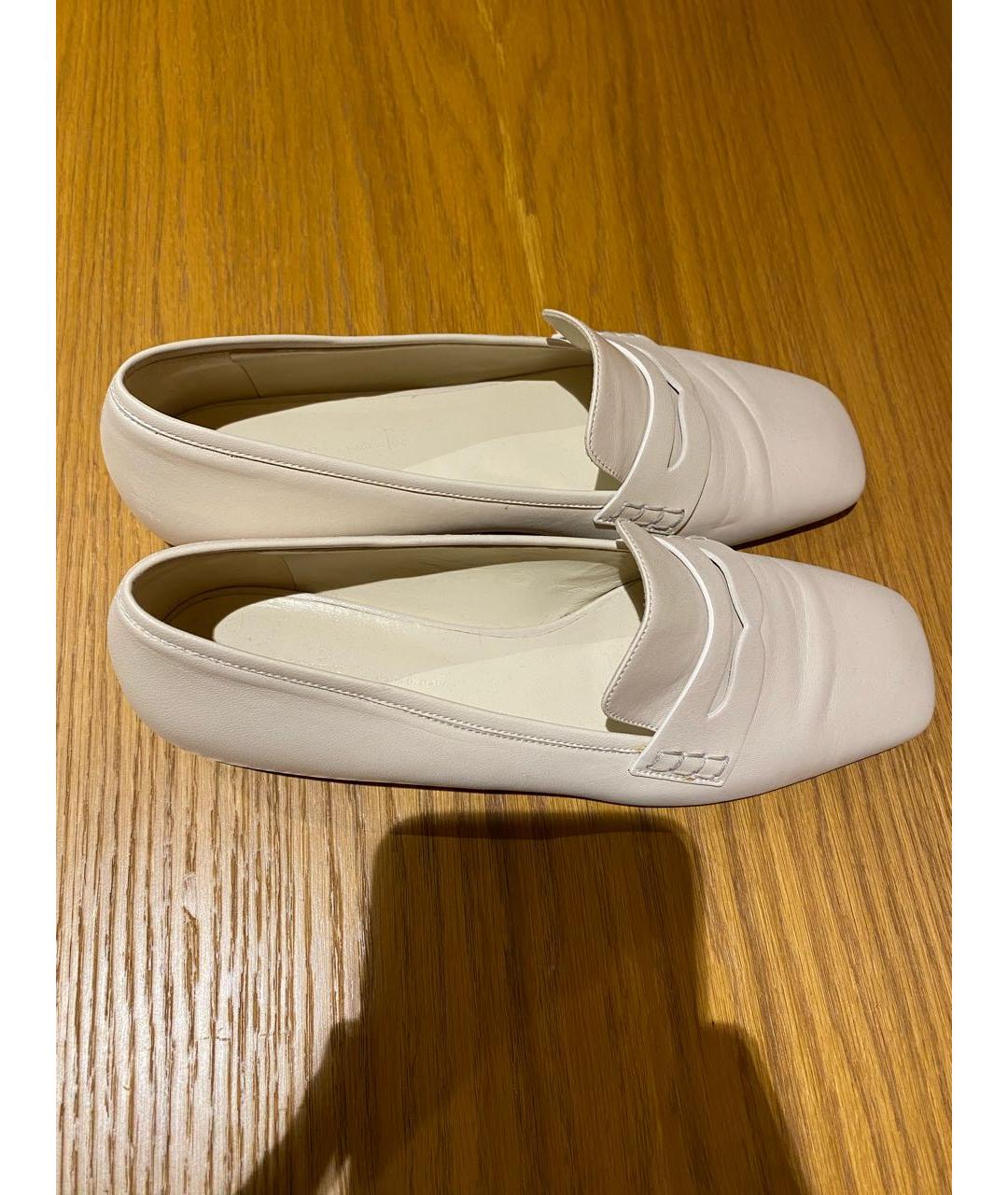 KHAITE Белые кожаные туфли, фото 4