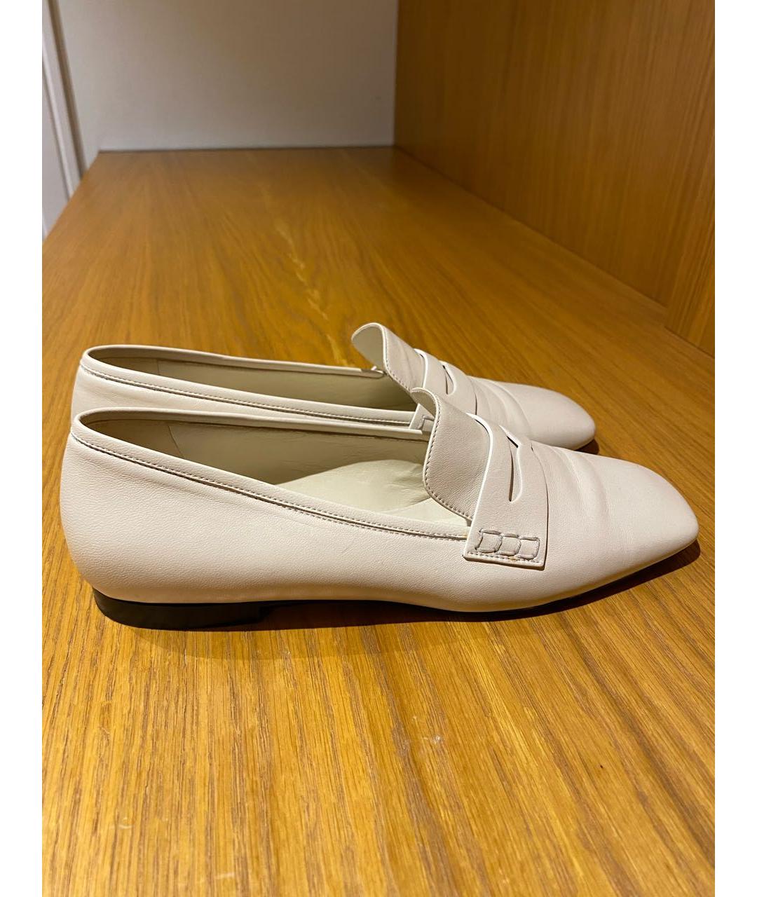 KHAITE Белые кожаные туфли, фото 5