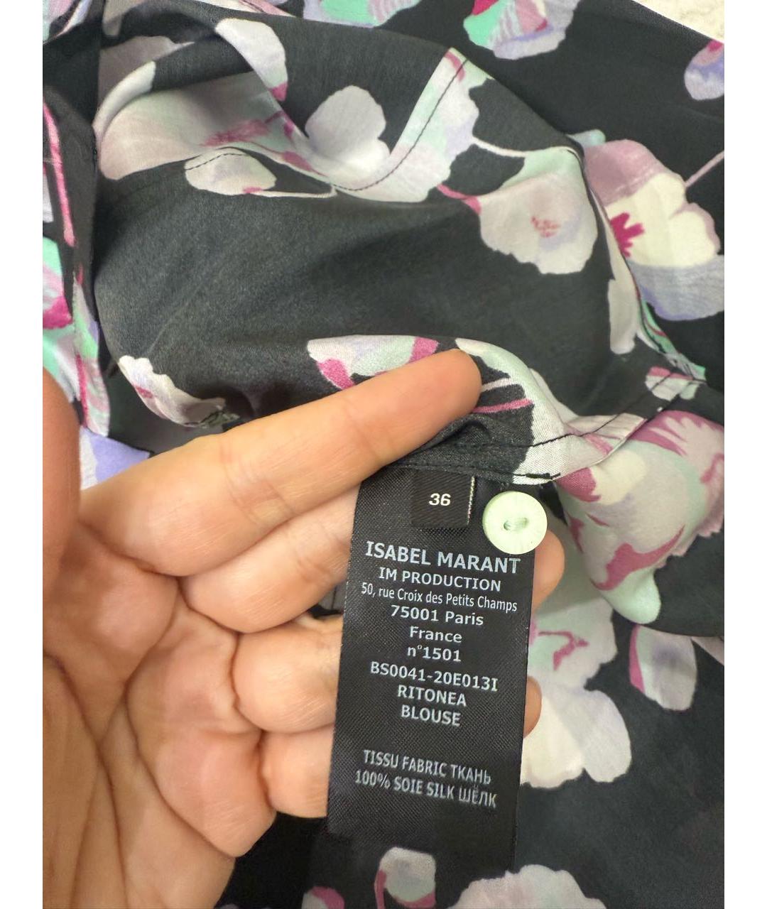 ISABEL MARANT Мульти шелковая блузы, фото 4