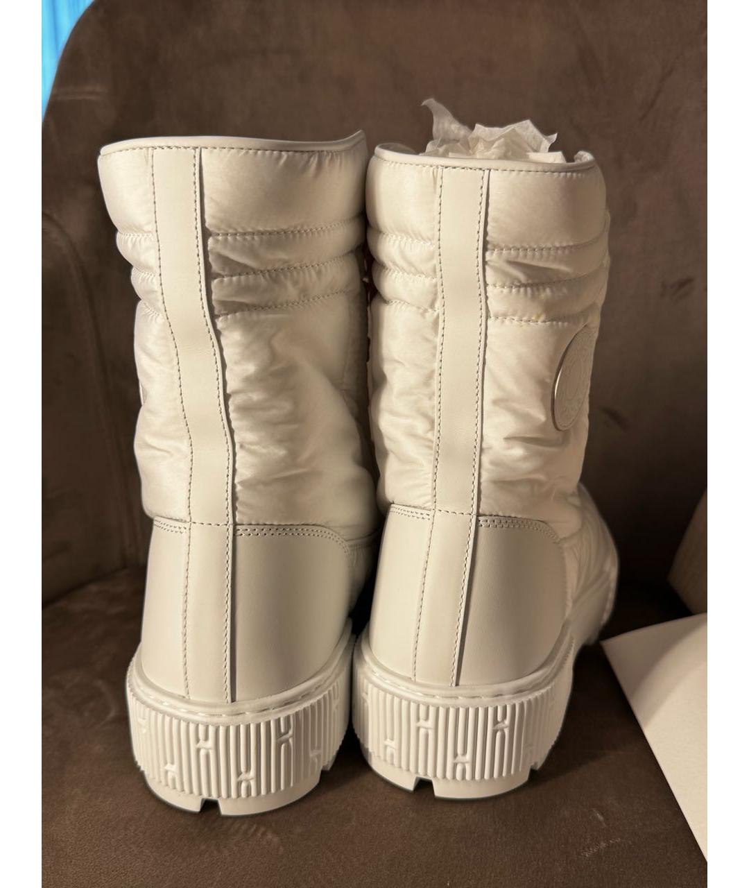 HERMES Белые синтетические ботинки, фото 4