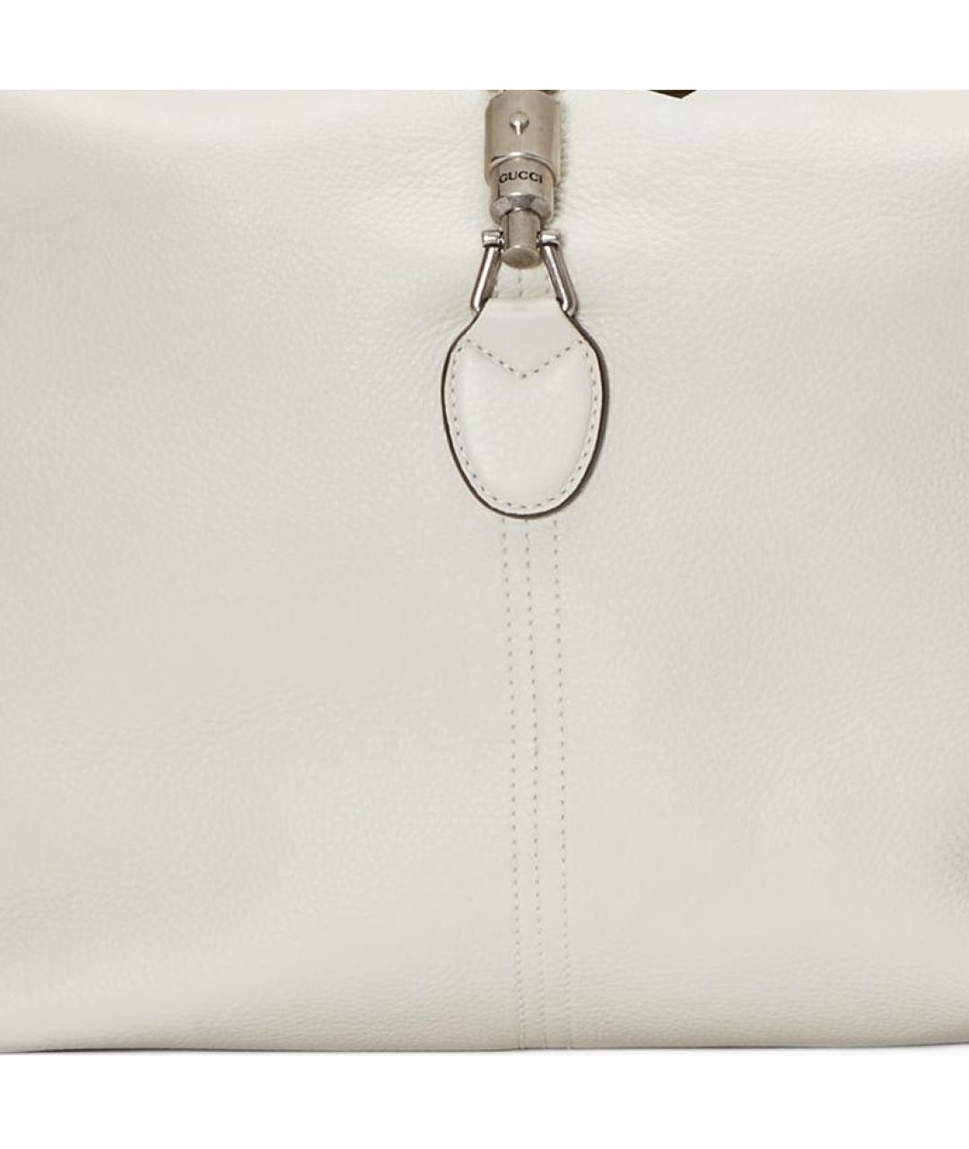 GUCCI Белая кожаная сумка через плечо, фото 9