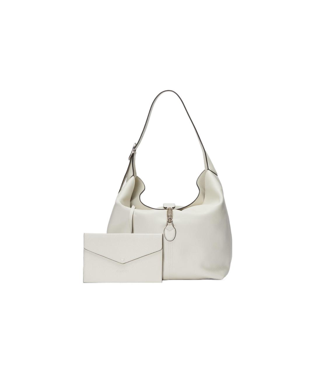 GUCCI Белая кожаная сумка через плечо, фото 2