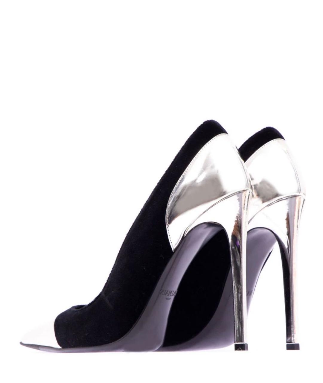 BALMAIN Черные кожаные туфли, фото 4