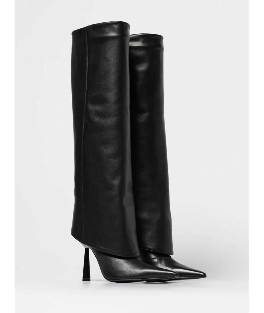 GIABORGHINI Черные кожаные сапоги, фото 3