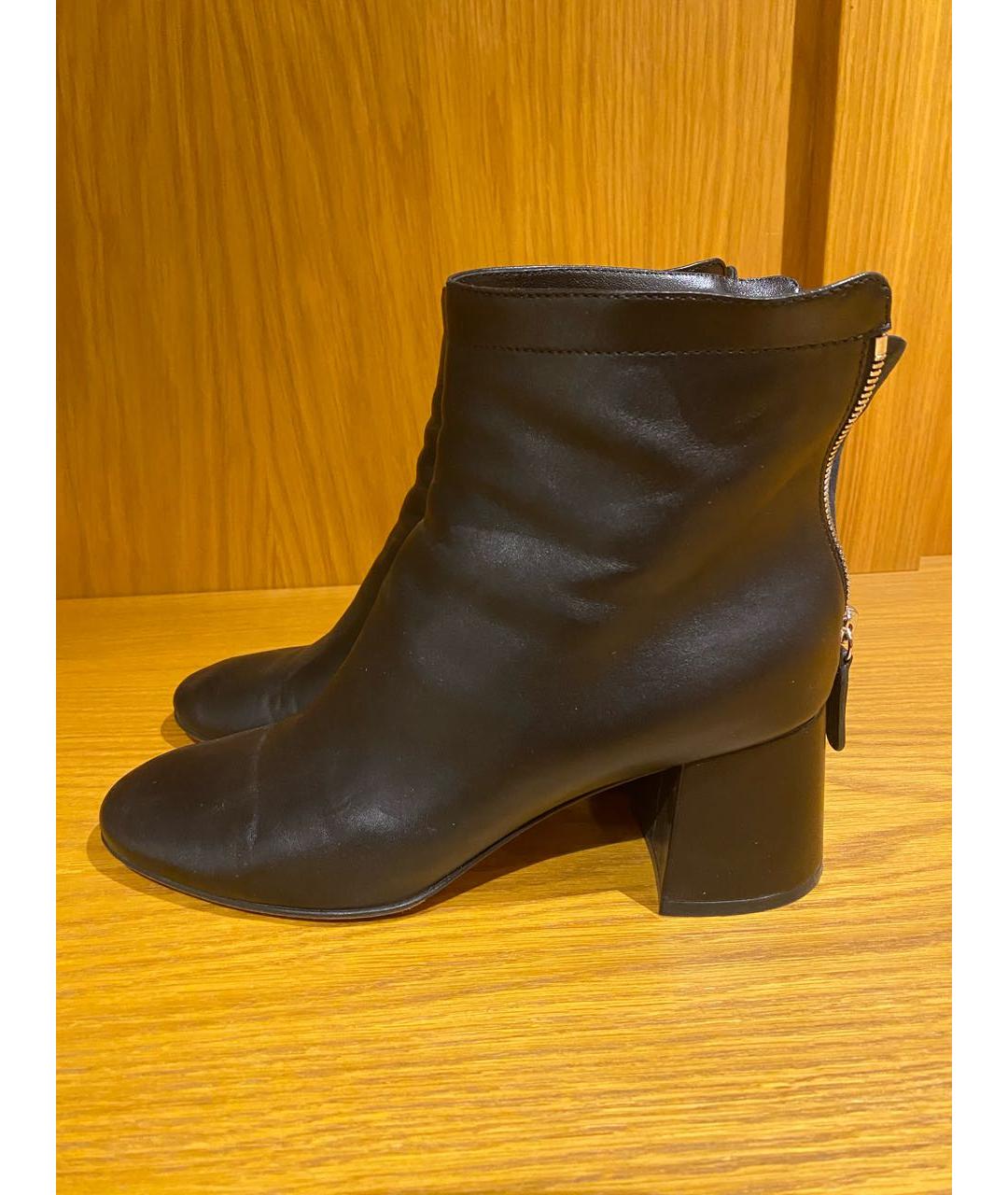 GIANVITO ROSSI Черные кожаные ботильоны, фото 5