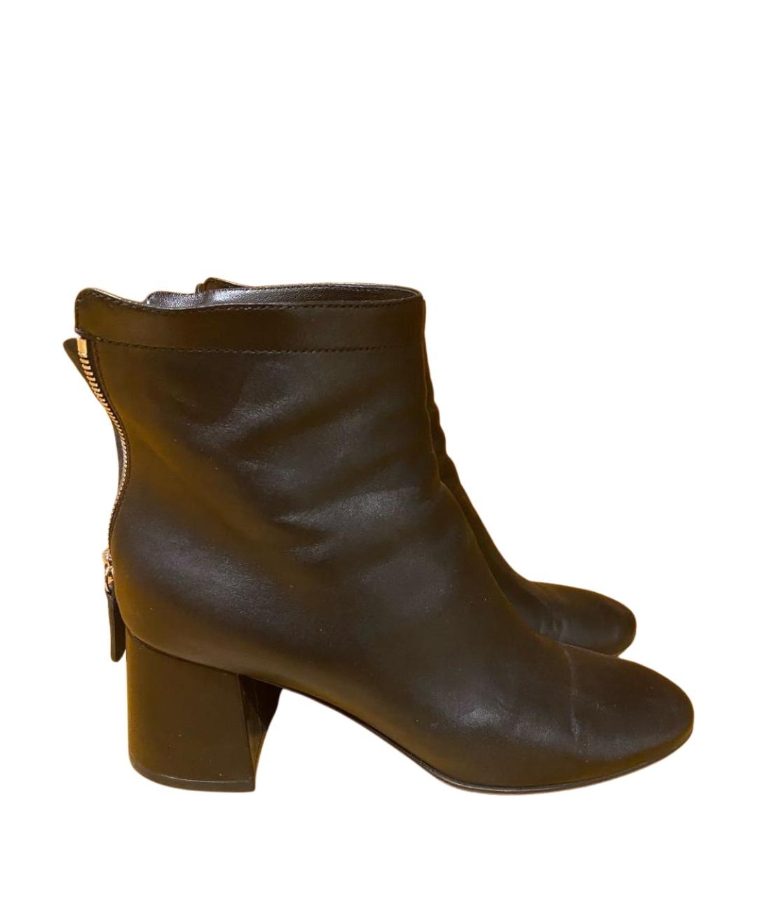 GIANVITO ROSSI Черные кожаные ботильоны, фото 1