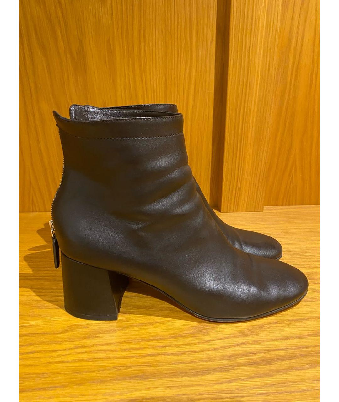 GIANVITO ROSSI Черные кожаные ботильоны, фото 3