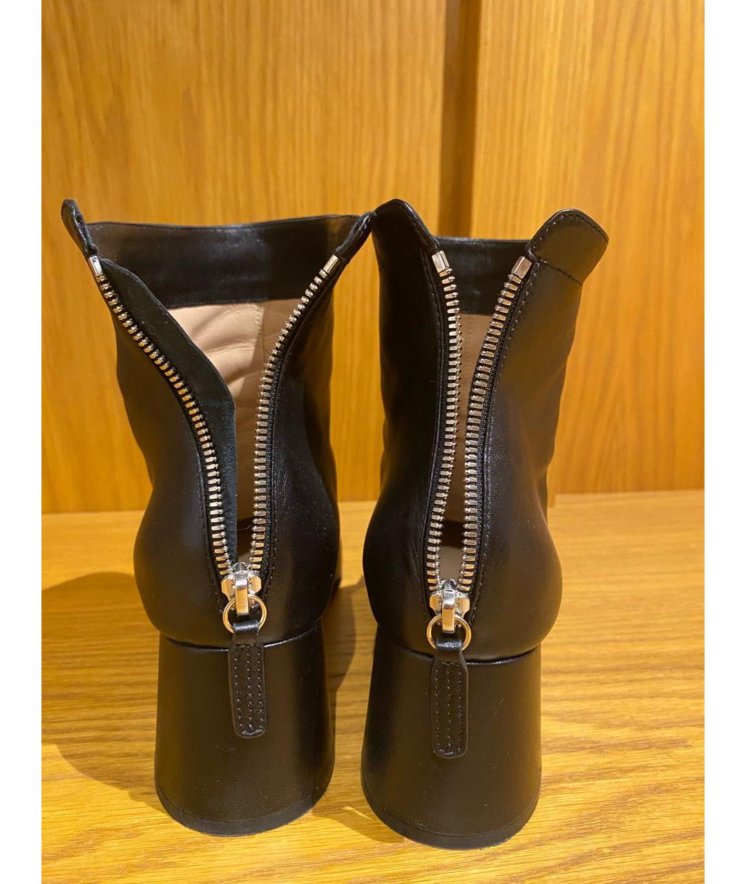 GIANVITO ROSSI Черные кожаные ботильоны, фото 4