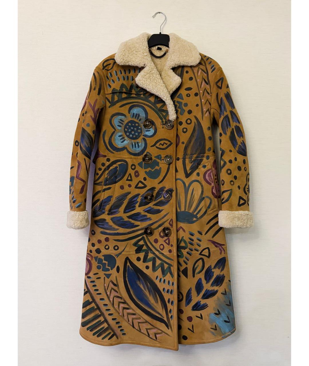 BURBERRY Коричневая шерстяная дубленка, фото 9