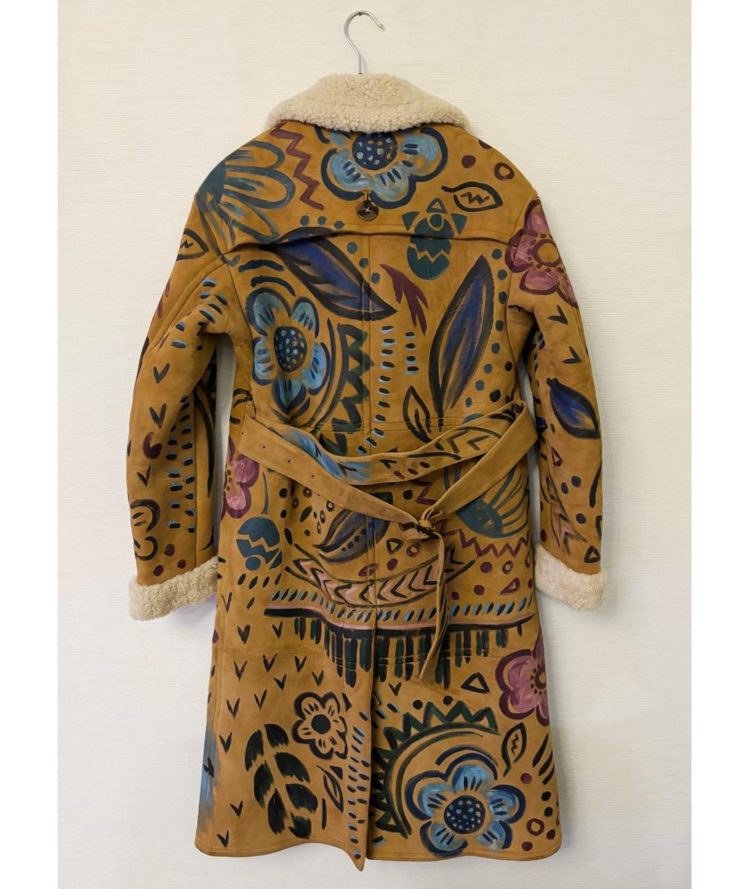 BURBERRY Коричневая шерстяная дубленка, фото 2