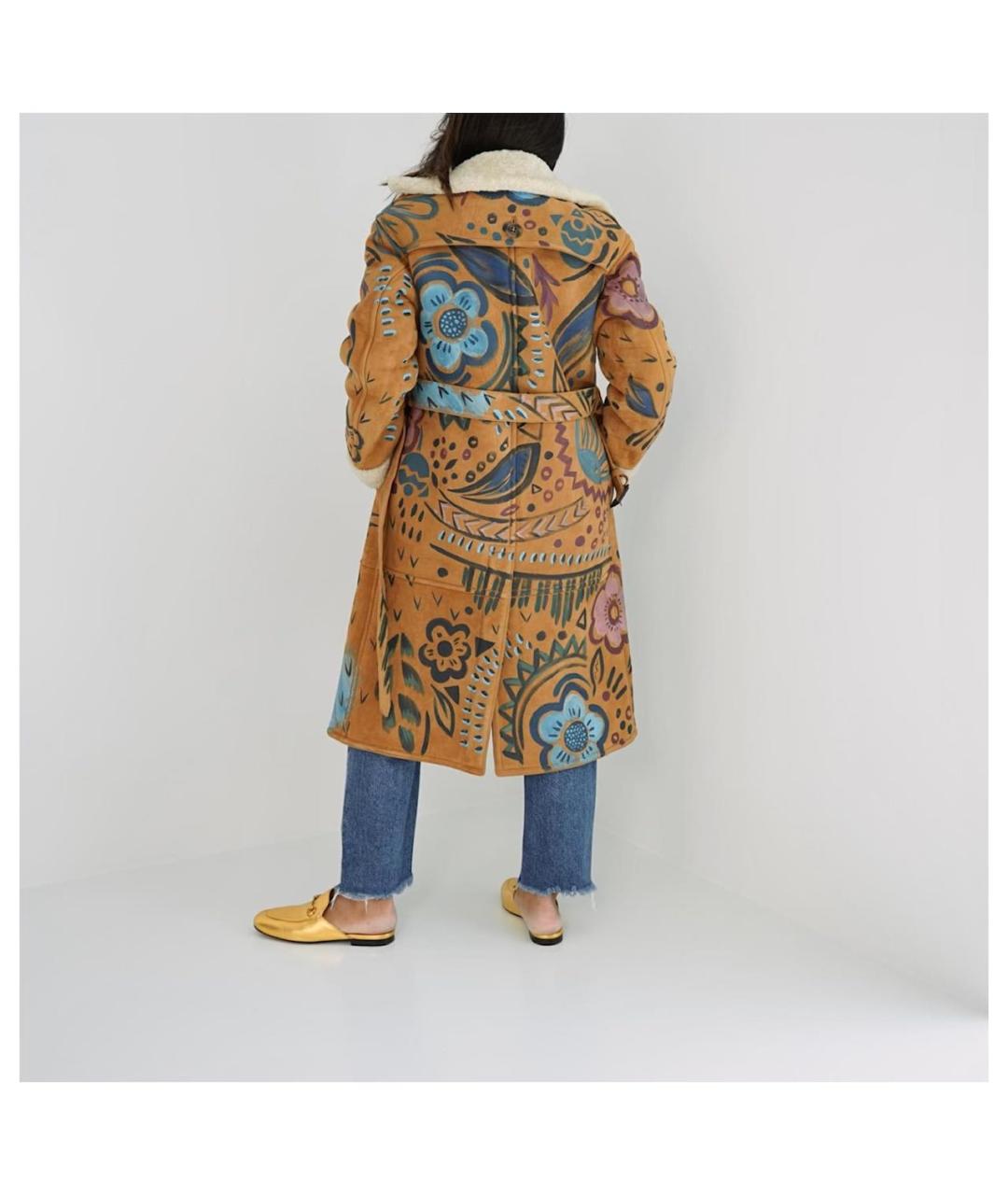 BURBERRY Коричневая шерстяная дубленка, фото 7