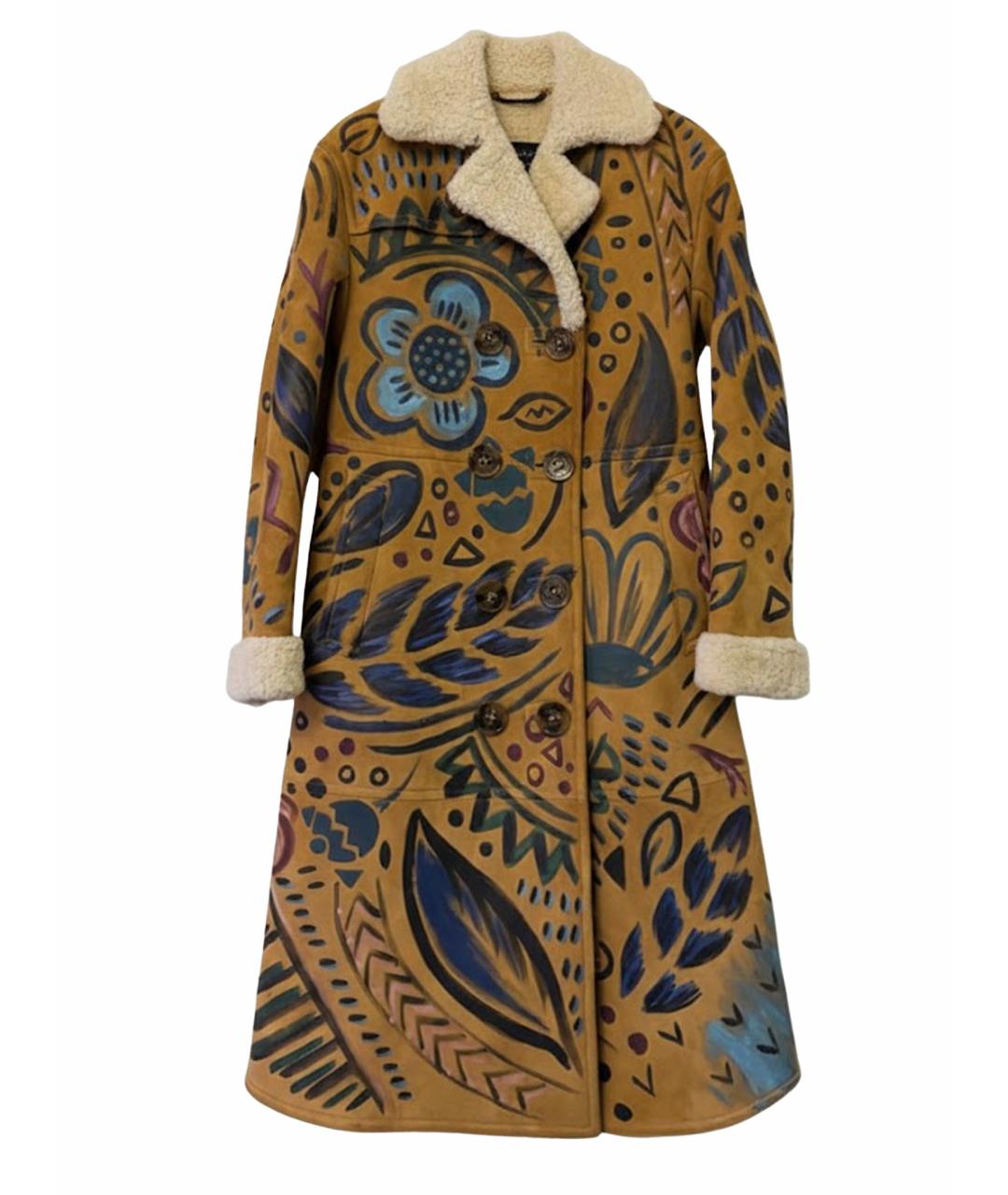 BURBERRY Коричневая шерстяная дубленка, фото 1