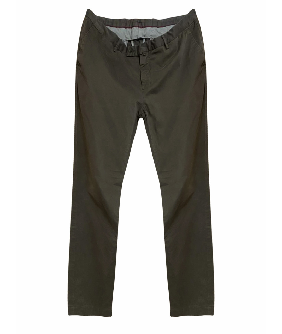 HACKETT Коричневые хлопко-эластановые брюки чинос, фото 1