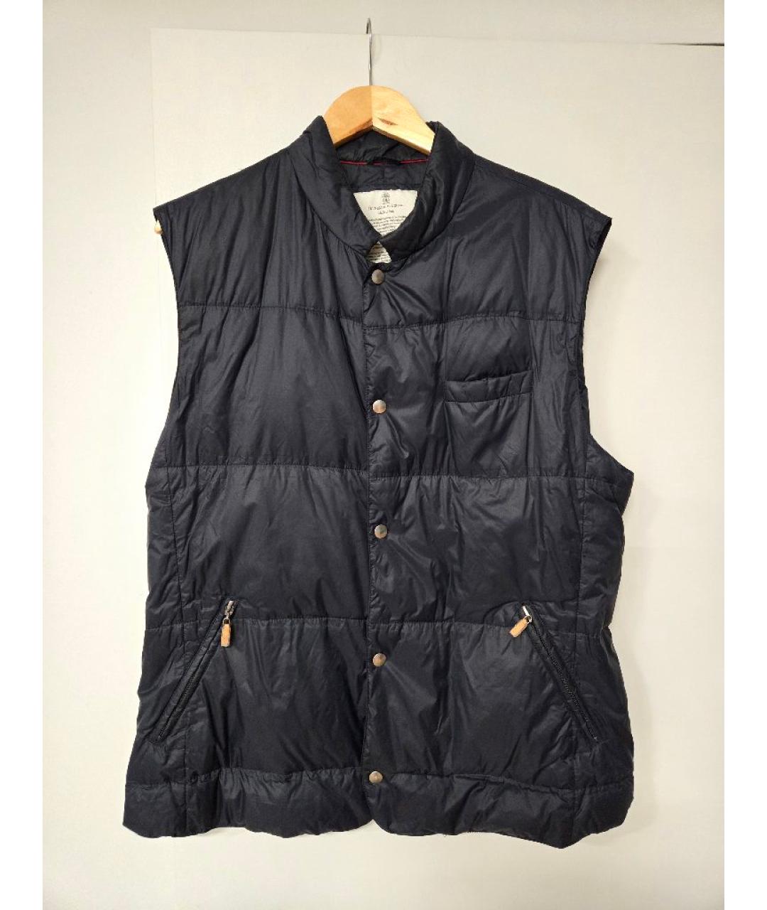 BRUNELLO CUCINELLI Темно-синий жилет, фото 7