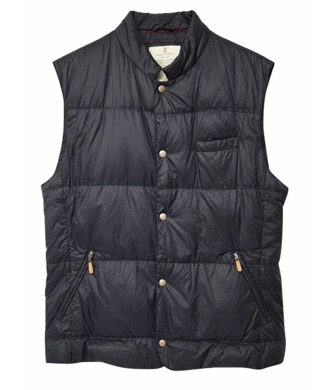 BRUNELLO CUCINELLI Темно-синий жилет, фото 1