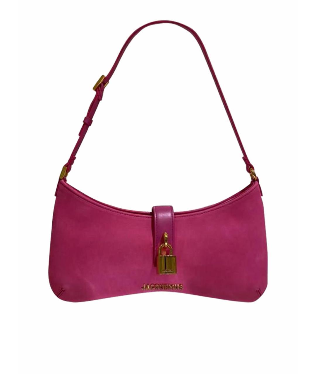 JACQUEMUS Розовая сумка с короткими ручками, фото 1