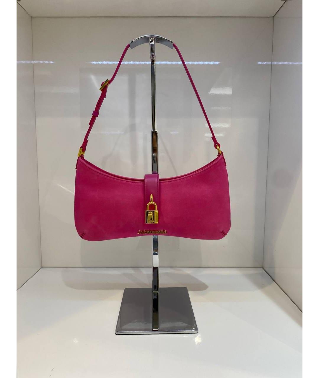 JACQUEMUS Розовая сумка с короткими ручками, фото 2