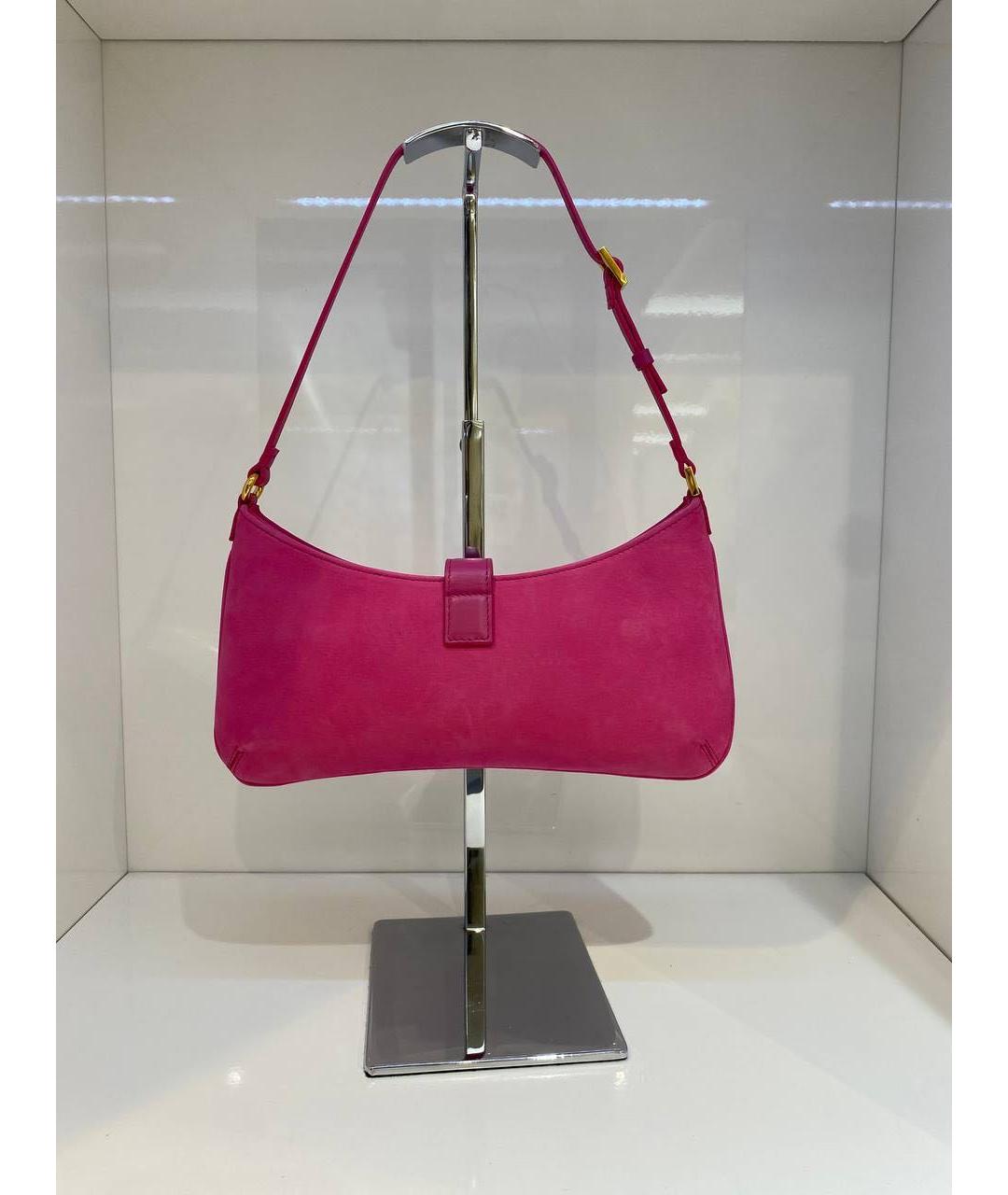 JACQUEMUS Розовая сумка с короткими ручками, фото 4