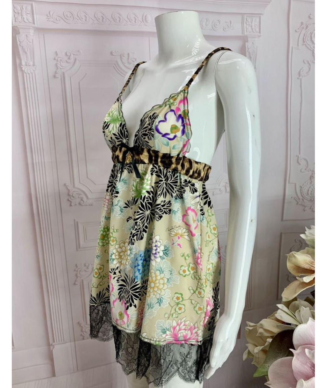 ROBERTO CAVALLI Мульти шелковая майка, фото 7