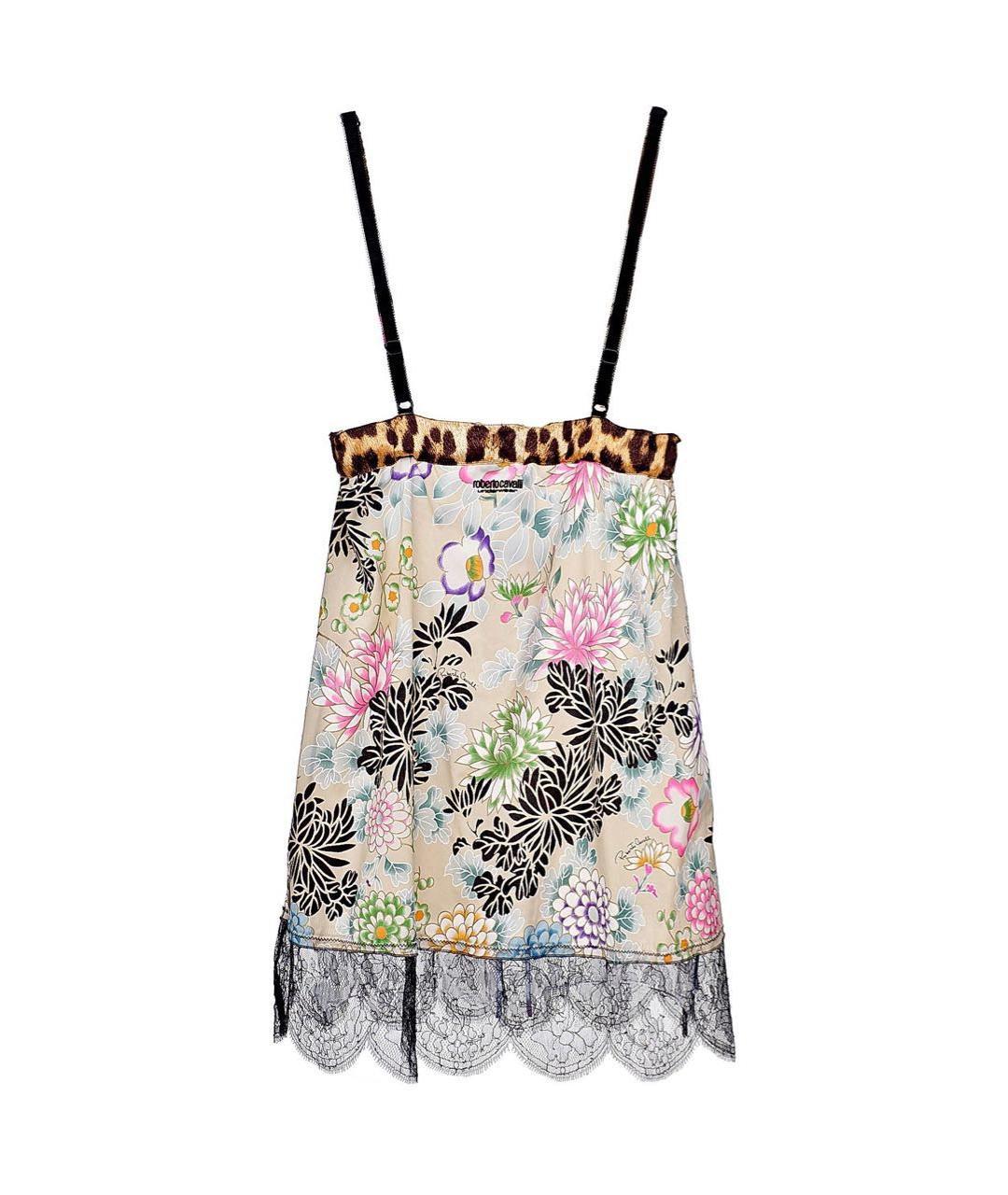 ROBERTO CAVALLI Мульти шелковая майка, фото 2