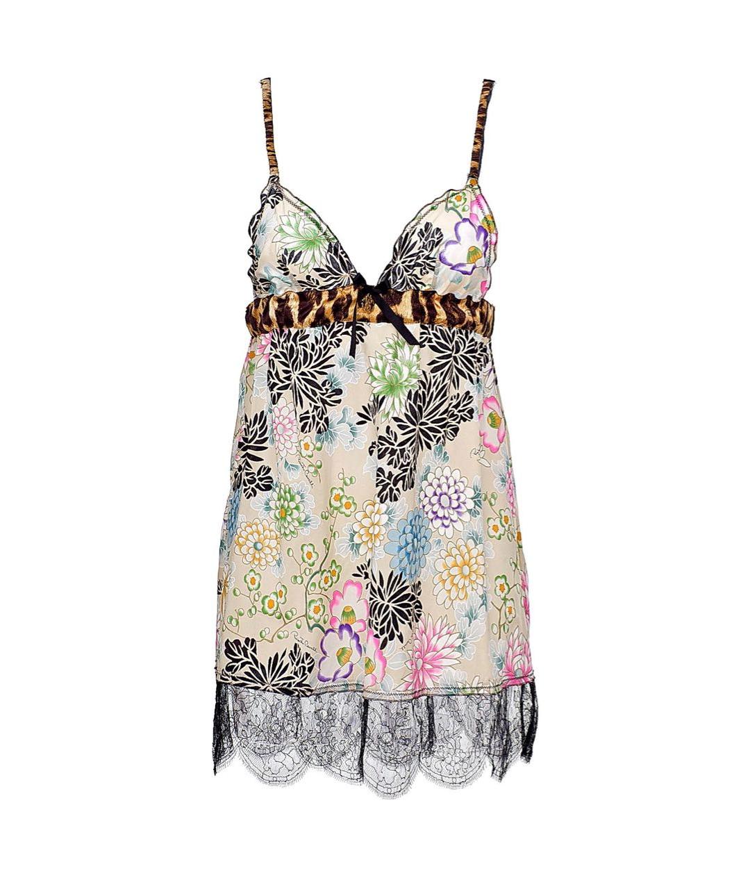 ROBERTO CAVALLI Мульти шелковая майка, фото 1