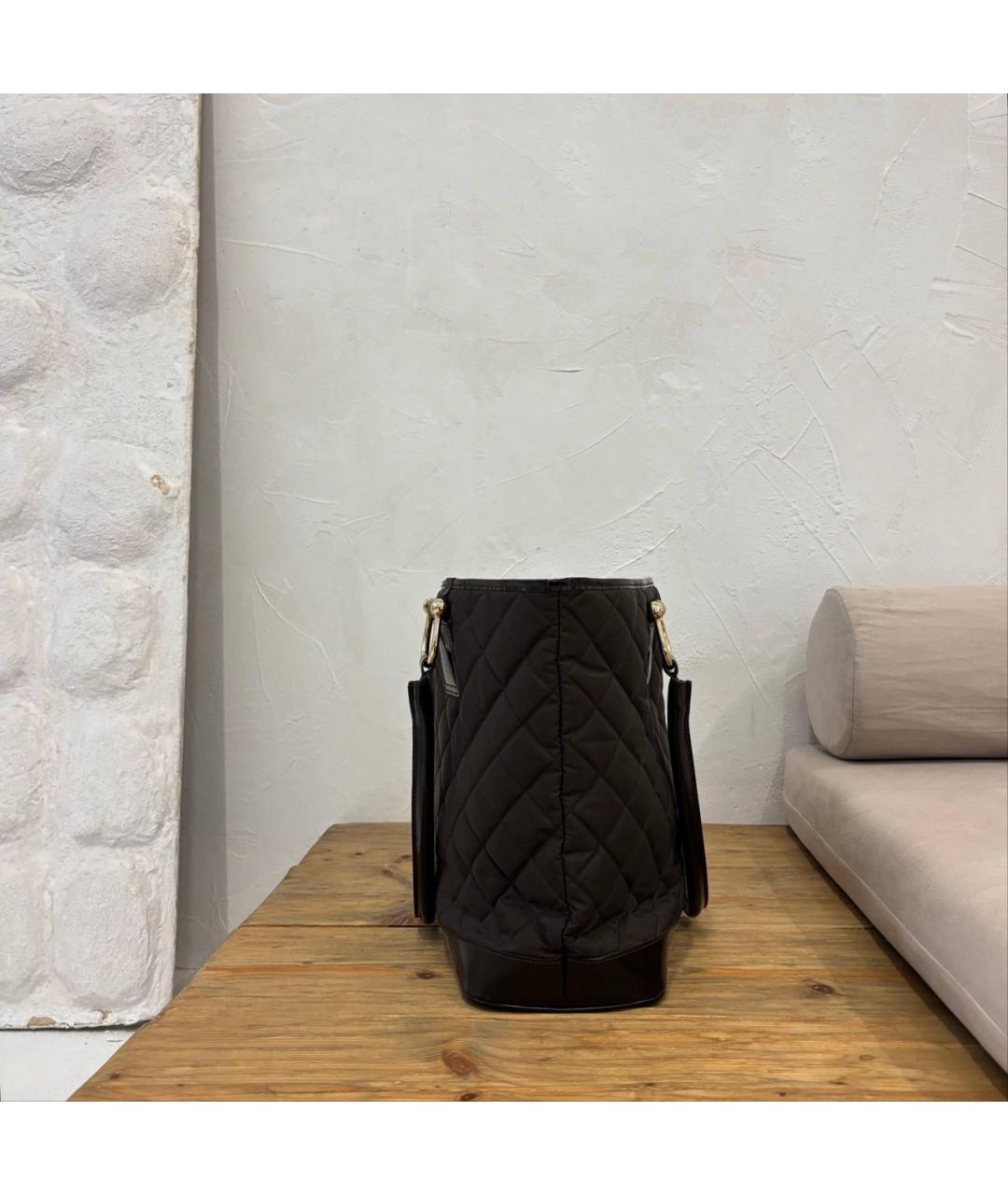 BURBERRY Коричневая кожаная сумка тоут, фото 4