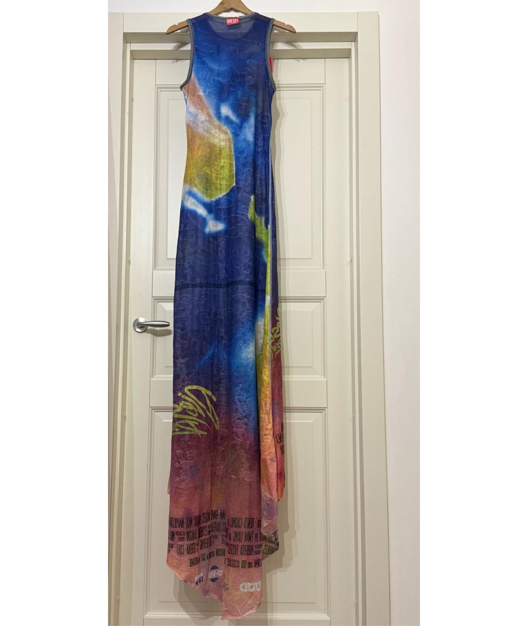 DIESEL Мульти полиэстеровое повседневное платье, фото 2