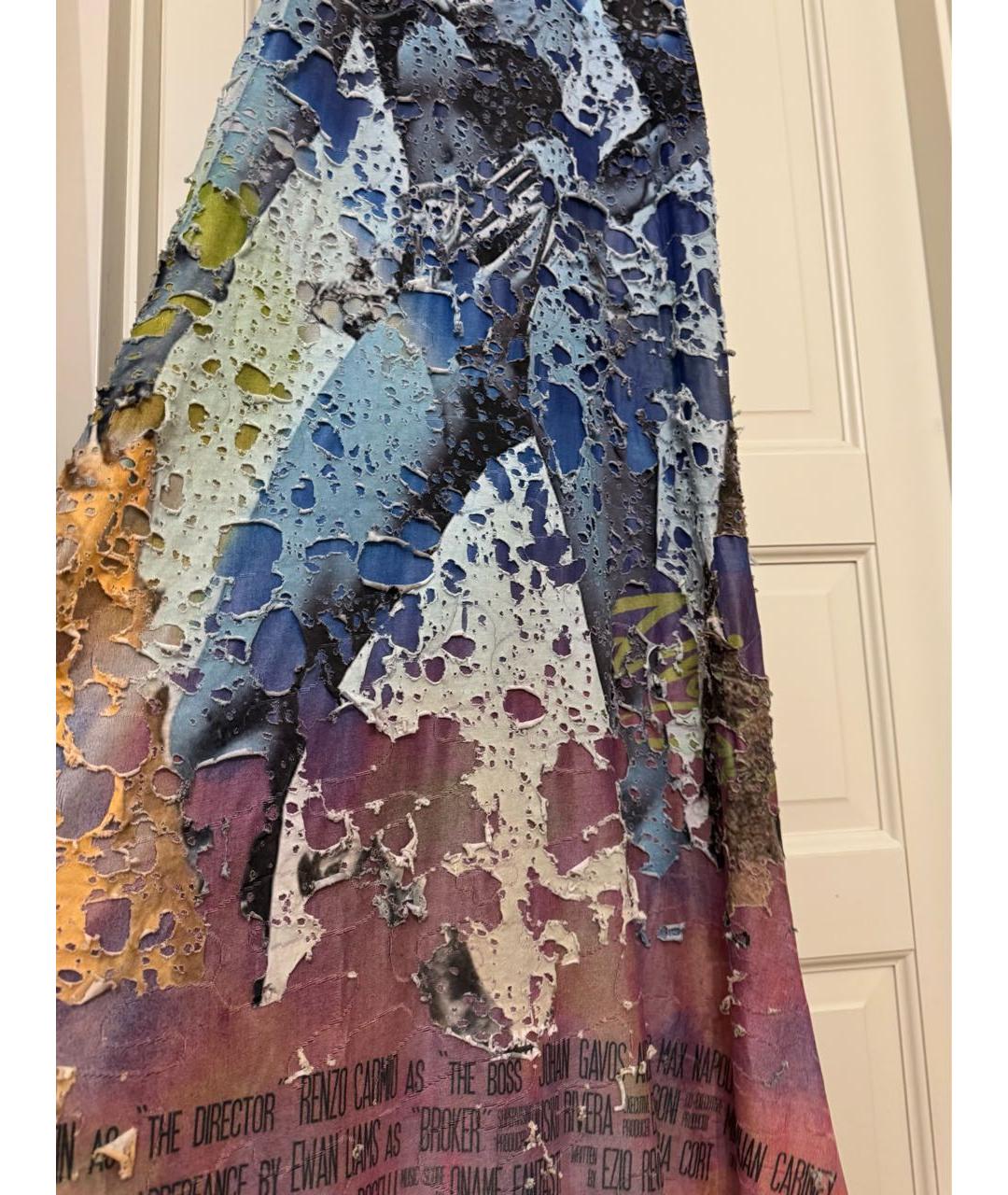 DIESEL Мульти полиэстеровое повседневное платье, фото 4