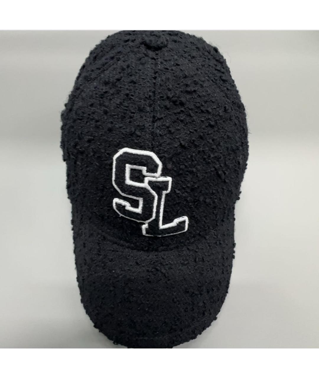 SAINT LAURENT Черная шерстяная кепка, фото 5