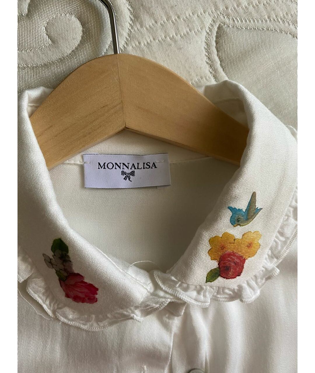 MONNALISA Белая вискозная рубашка/блузка, фото 6
