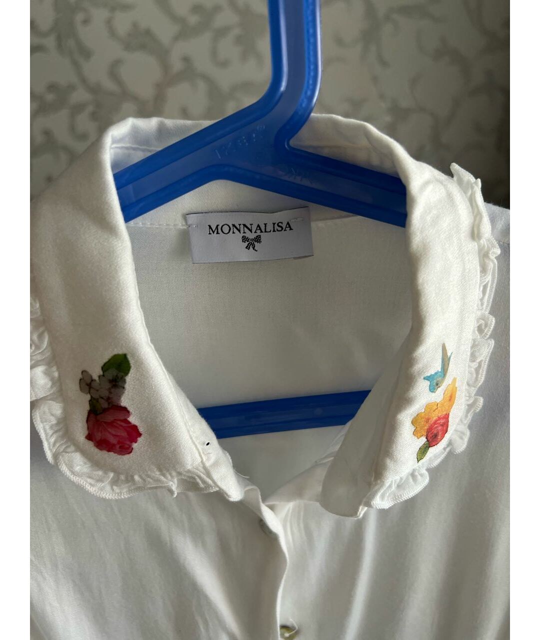 MONNALISA Белая вискозная рубашка/блузка, фото 4