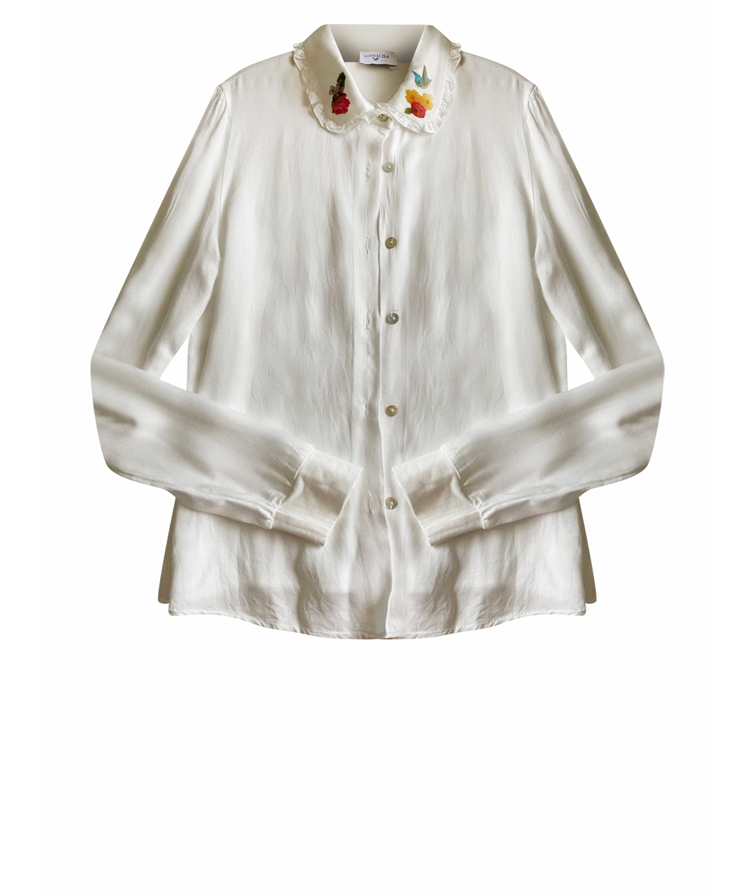 MONNALISA Белая вискозная рубашка/блузка, фото 1