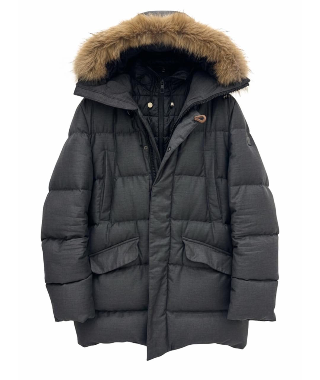 MONTECORE Антрацитовый шерстяной пуховик, фото 1