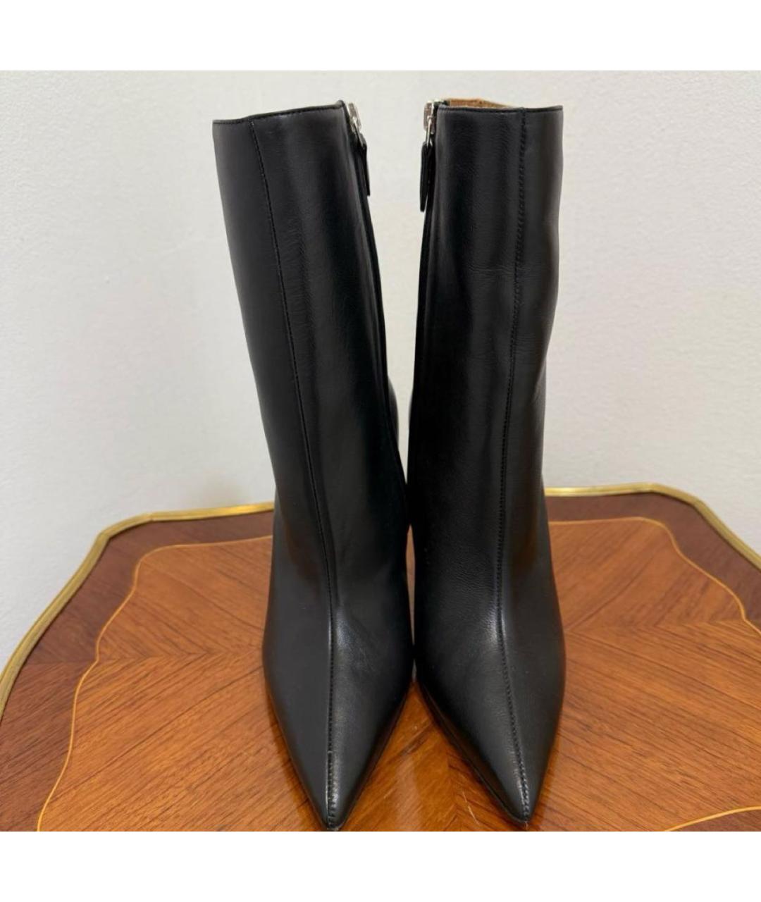 PARIS TEXAS Черные кожаные ботильоны, фото 2
