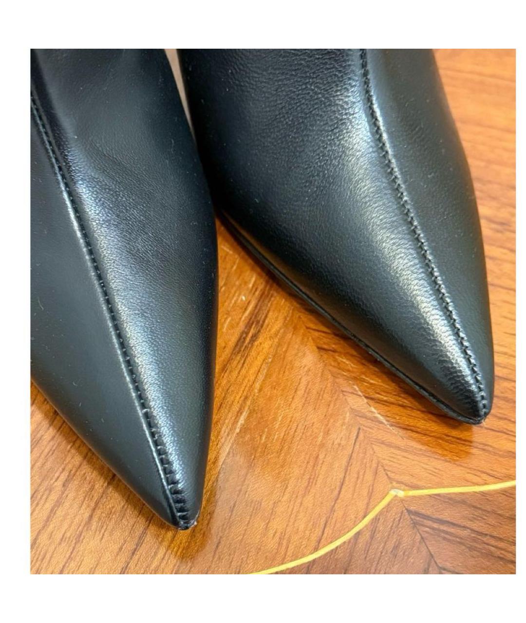 PARIS TEXAS Черные кожаные ботильоны, фото 3