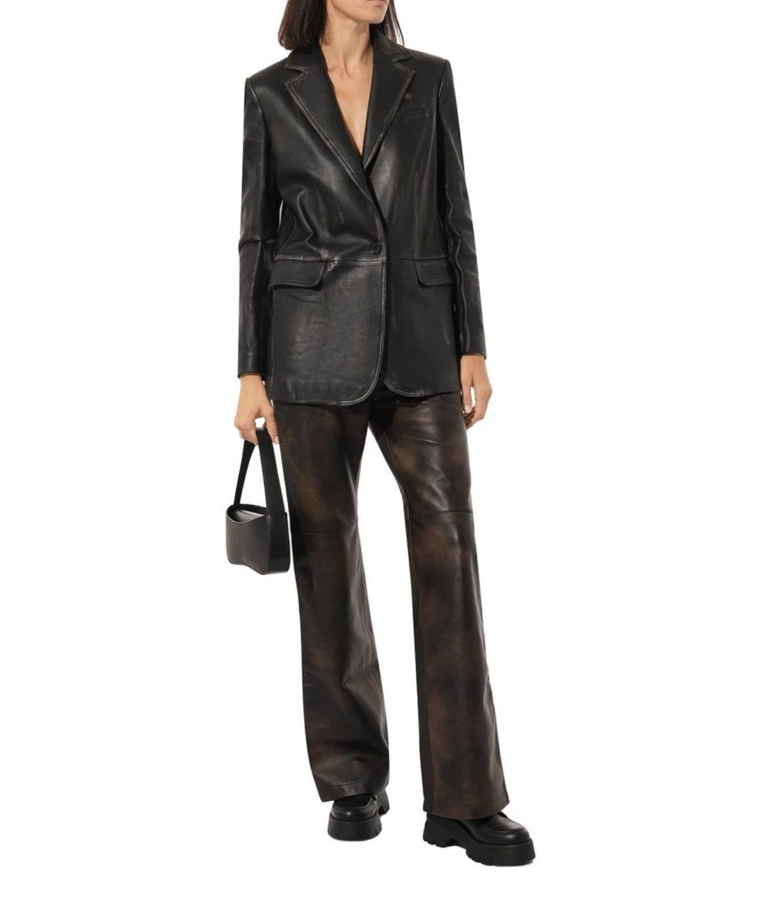 GIANVITO ROSSI Черные кожаные лоферы, фото 2