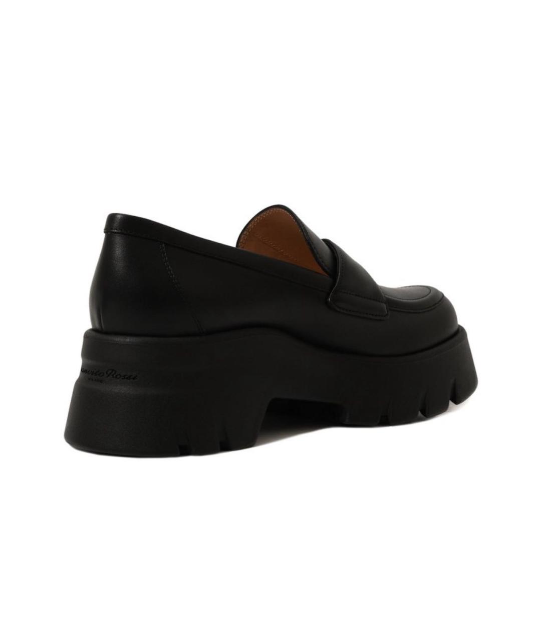 GIANVITO ROSSI Черные кожаные лоферы, фото 5