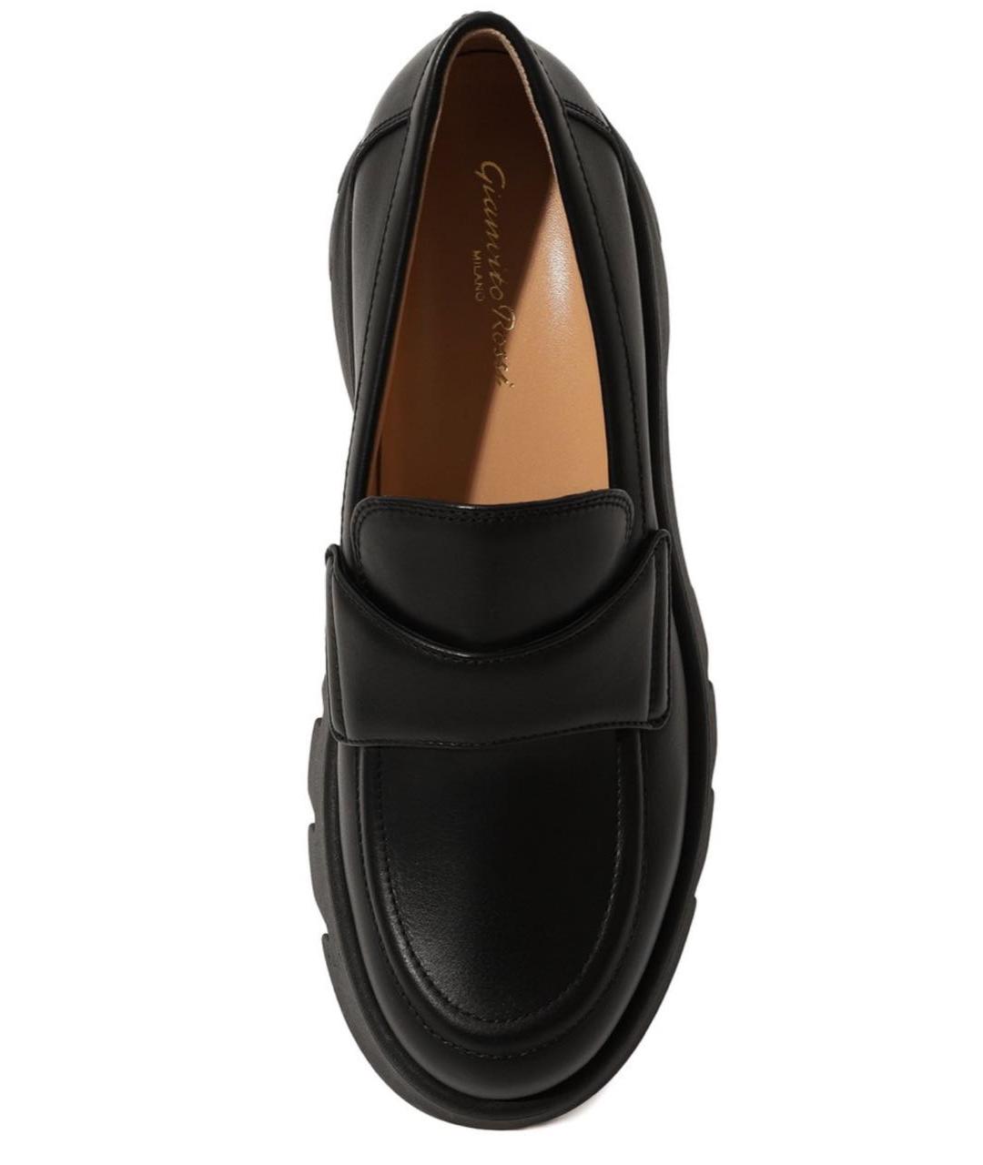 GIANVITO ROSSI Черные кожаные лоферы, фото 6