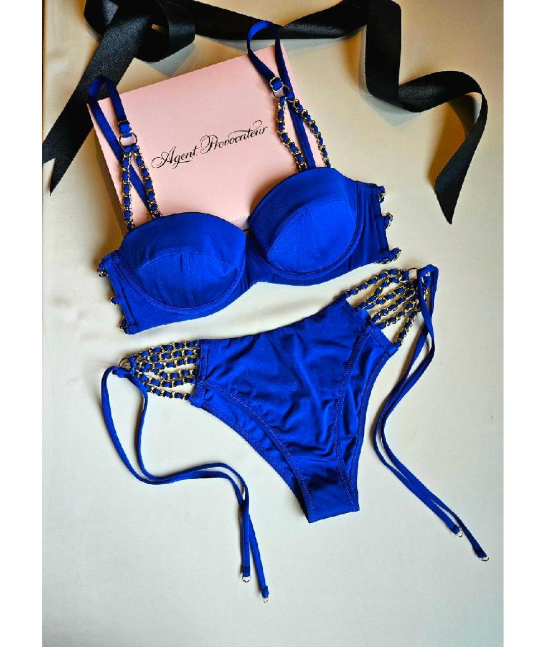 AGENT PROVOCATEUR Синий полиамидовый купальник, фото 2