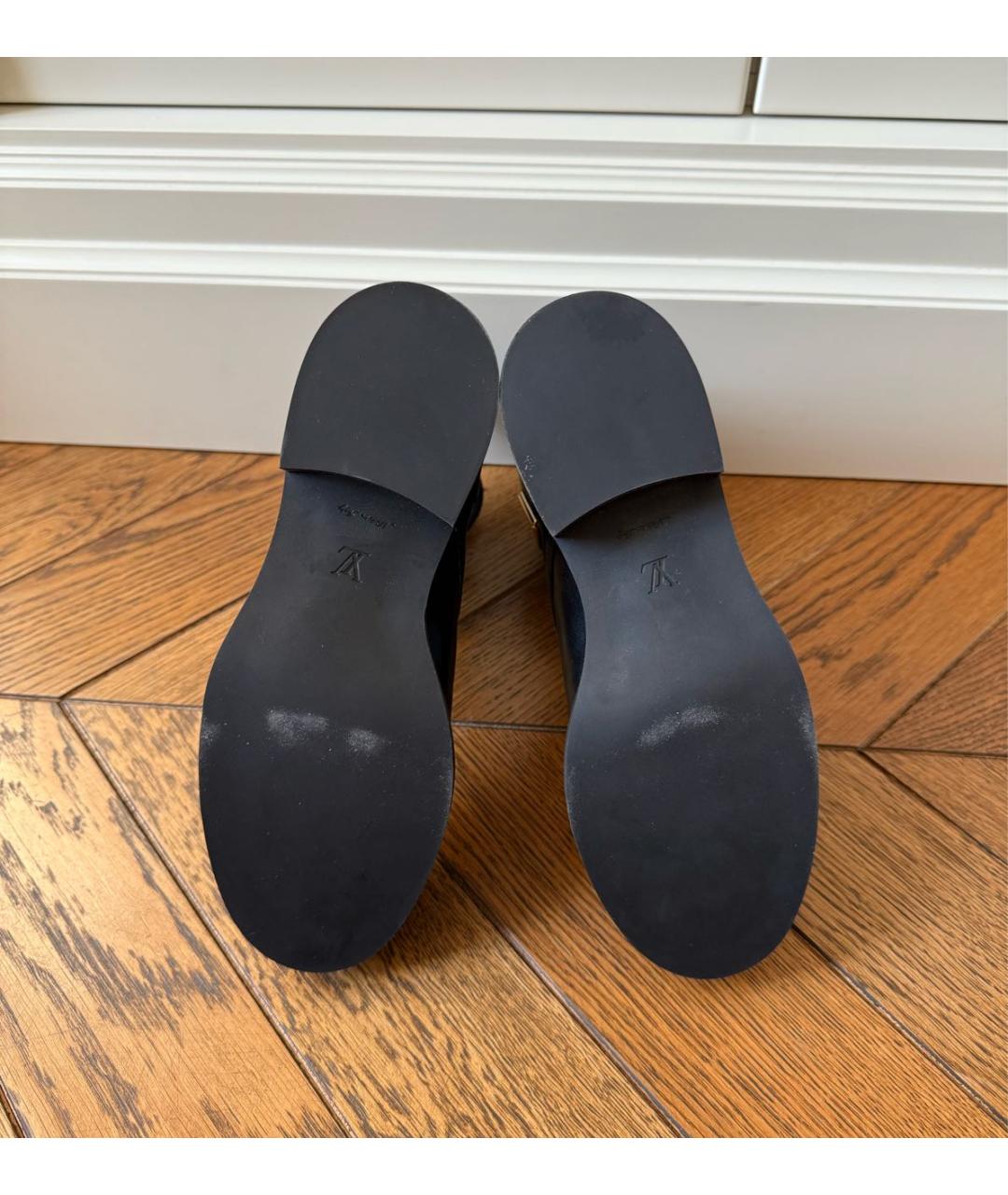 LOUIS VUITTON Черные кожаные ботинки, фото 6