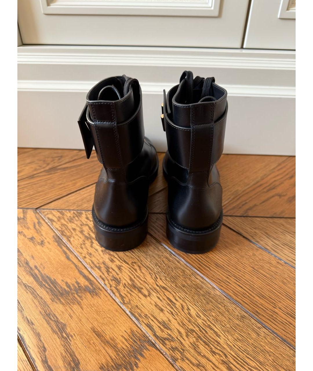 LOUIS VUITTON Черные кожаные ботинки, фото 5