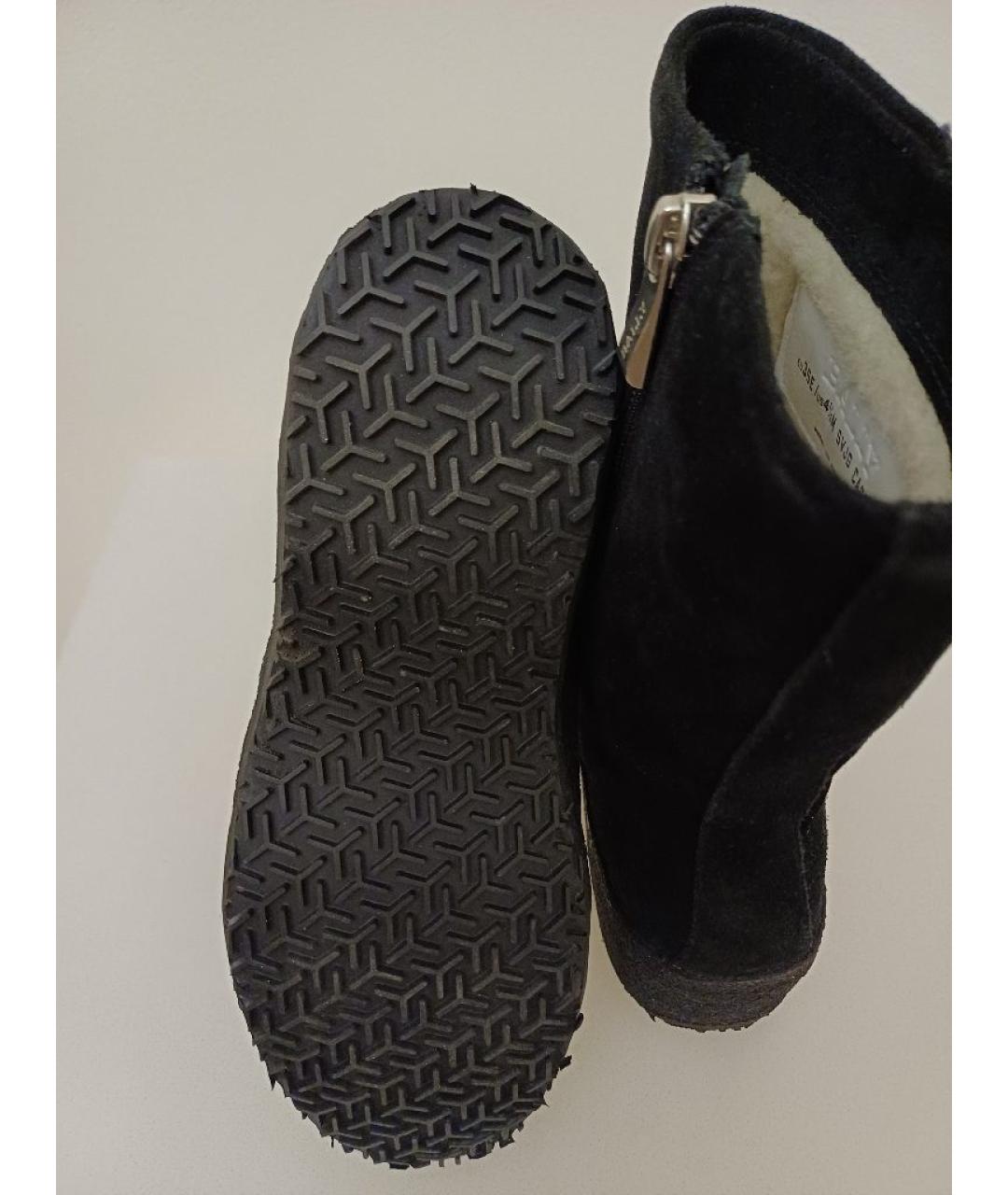 BALLY Черные замшевые ботинки, фото 9